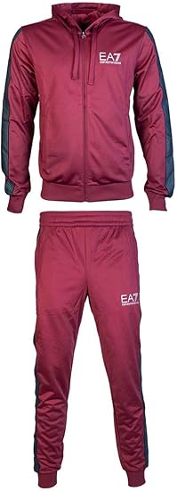 red armani tracksuit