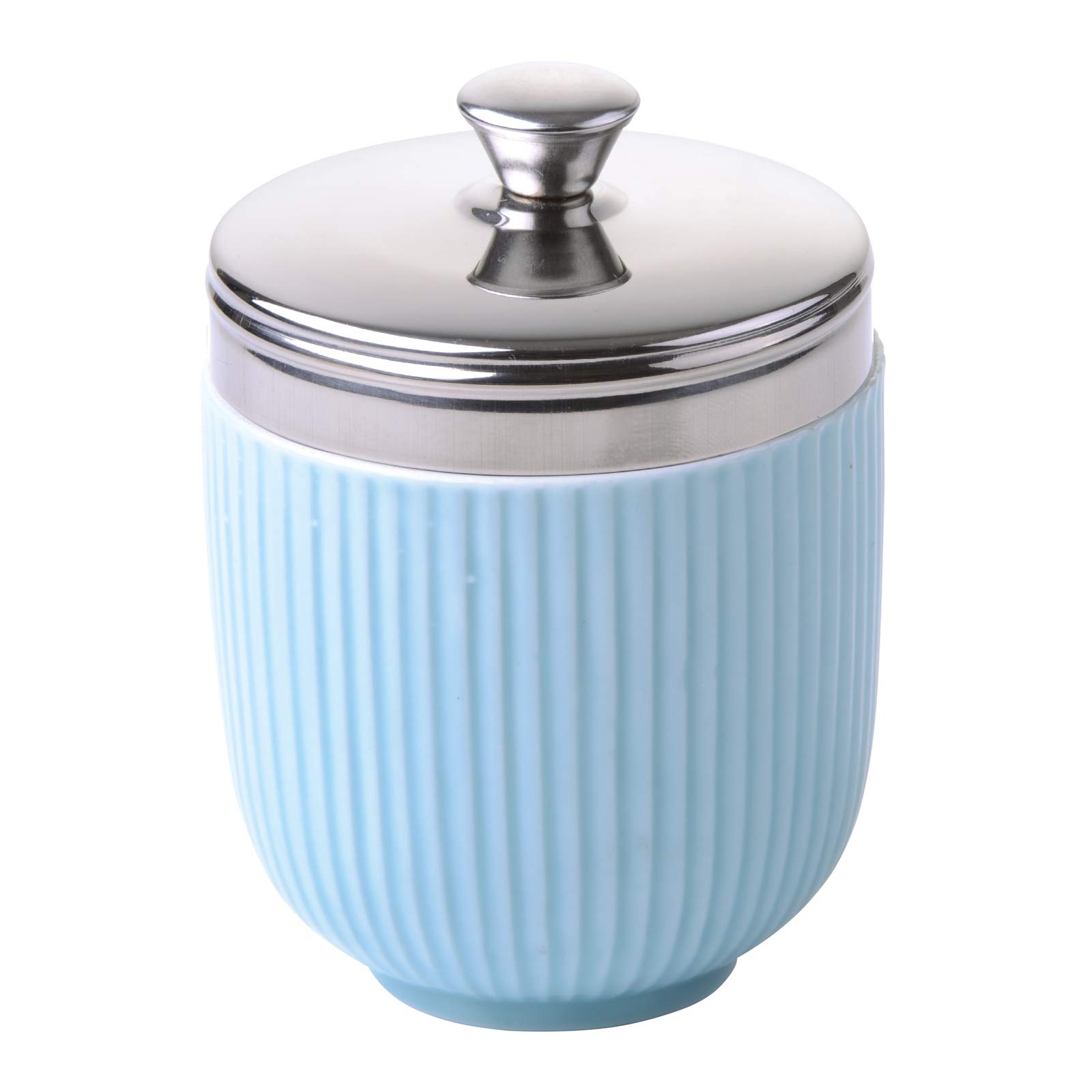 BIA Fluted Egg Coddler Celadon Blue, 6.5 x 6.5 x 10.5 cm