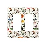 Summer Botanical Plants Insects Flowers Vintage
