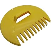 Leaf Scoops Hand Rakes - Lightweight, Garden and Yard Leaf Scoops Hand Rakes, Durable Grabber Tool for Scooping Up Leaves, Spreading Mulch, Gardening( 1 Pair, Yellow)