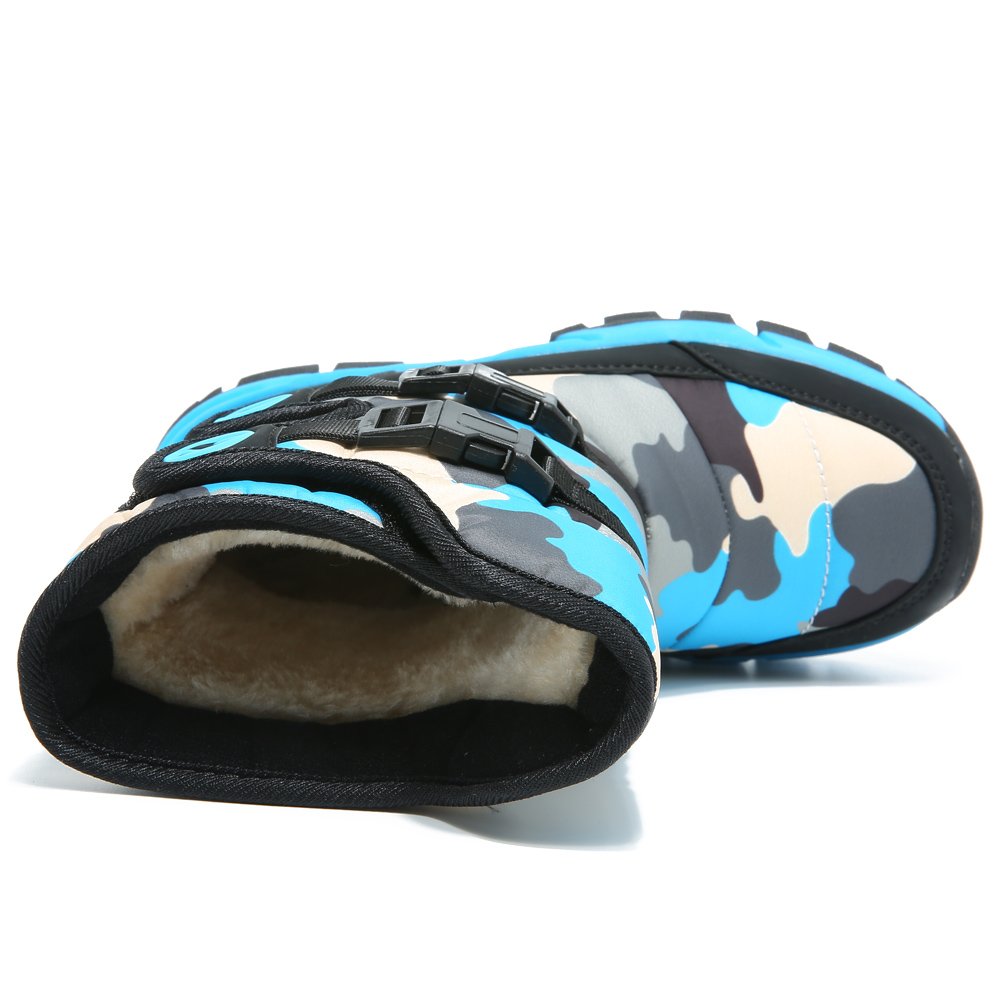 Boys Snow Boots Winter Waterproof Slip Resistant Cold Weather Shoes