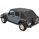 Bestop Replace-A-Top for Trektop 5282335 for Jeep Wrangler JK 4-Door | Fits Jeep Wrangler JK Unlimited, 4-Door, 2007-18, Black Diamond, Tinted Windows, No Door Skins Included, 3-Year Warranty