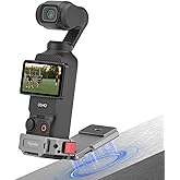 Pocket 3 Magnetic Mount, Magnet Expansion Adapter Holder with Cold Shoe on Iron Fence, Refrigerators etc,Aluminum Alloy Magne