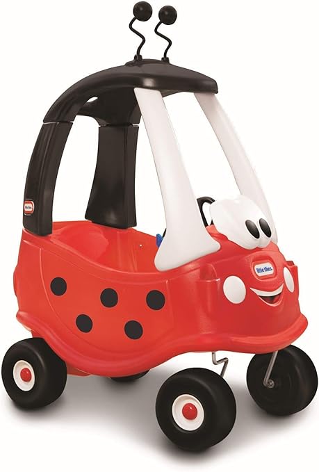 Amazon Little Tikes テントウムシ 快適なクーペ 乗車車 リニュー 手押し車 プルトイ おもちゃ