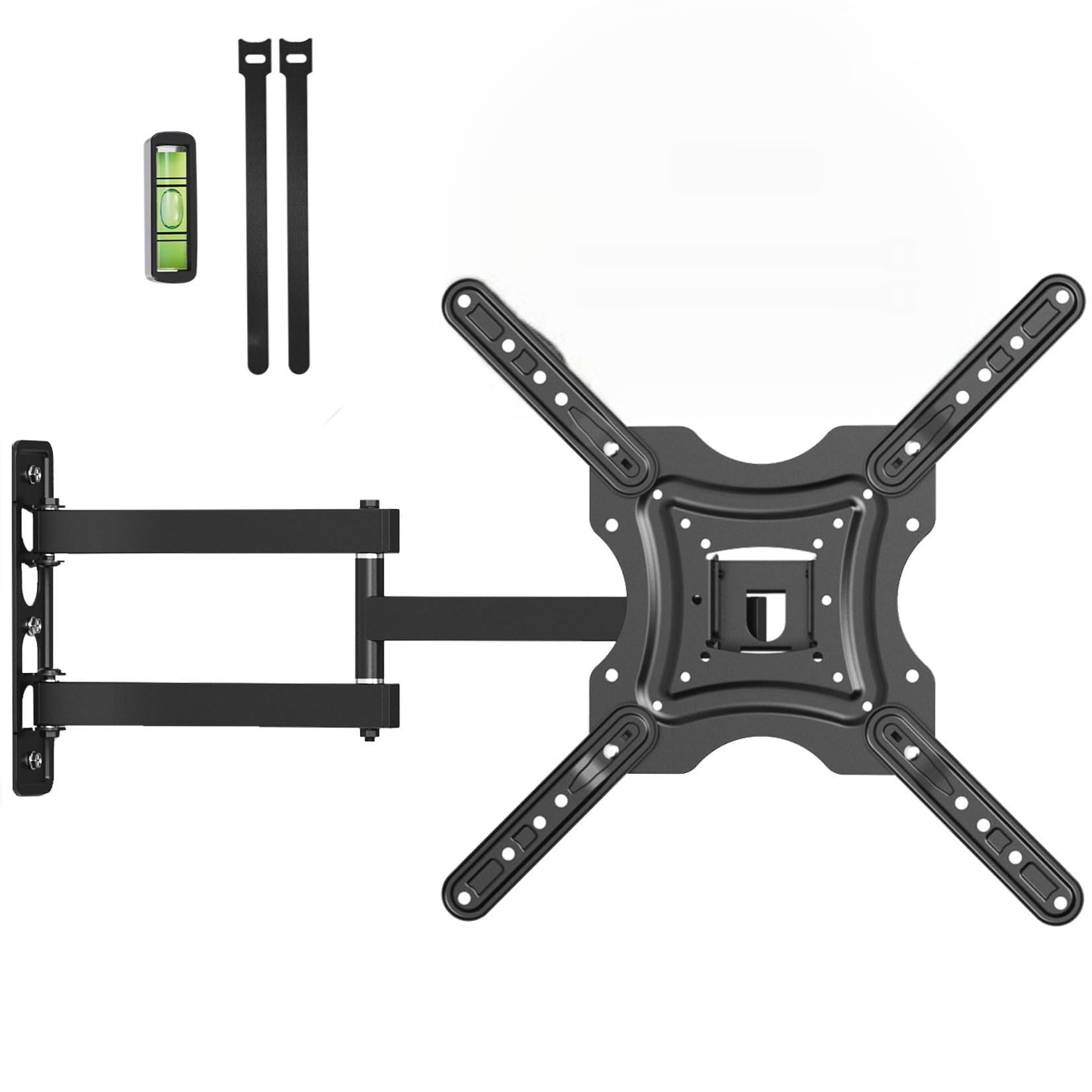 RJOP Full Motion TV Wall Mount Bracket for 26-55 Inch LED LCD Flat Screen TVs & Monitors,Articulating Swivel Tilt Comer TV Mount with Extension Arm.Fits Max VESA 400x400mm, up to 77 lbs