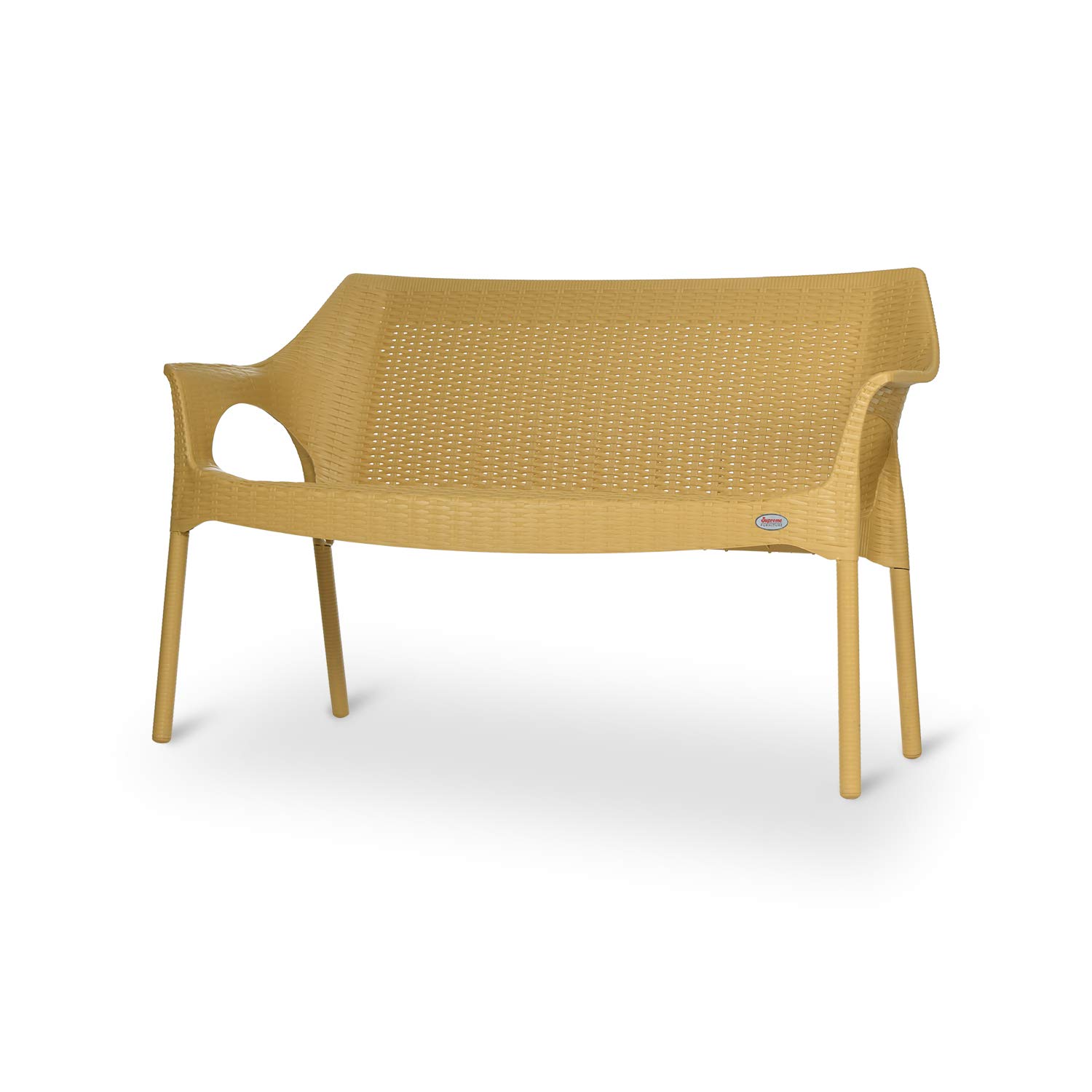 Supreme Loveseat Plastic 2 Seater Sofa (Set of 2, Cane) Amazon.in