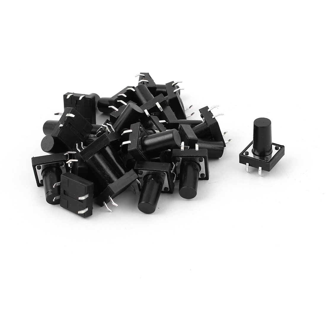 uxcell Panel P Momentary Pcb Tactile Tact Push Button Switch, 12 mm x 12 mm x 15 mm