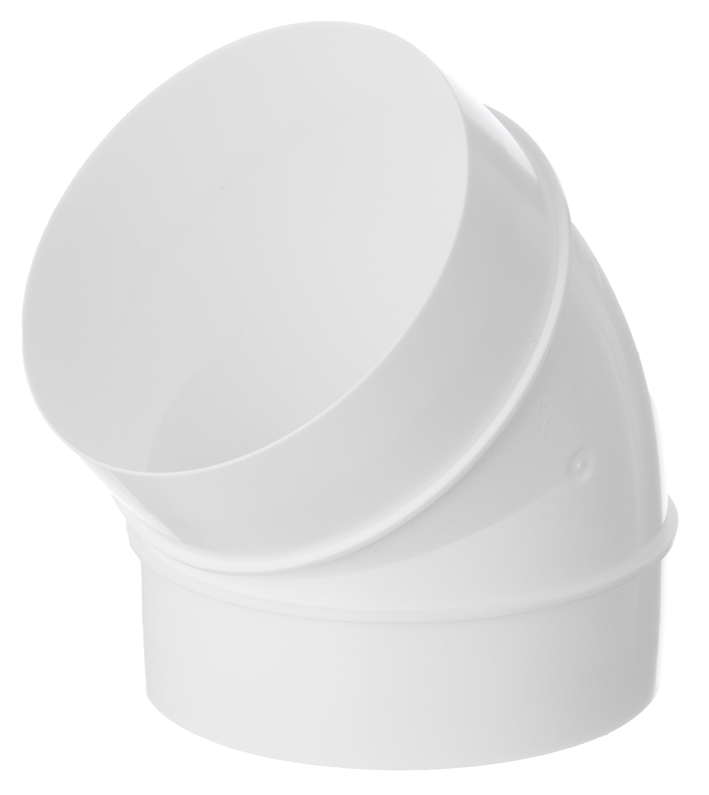 Diameter 100 mm Pipe Elbow 45 Degree Round Pipe Bend Ventilation Hose Connector Adapter — image 1