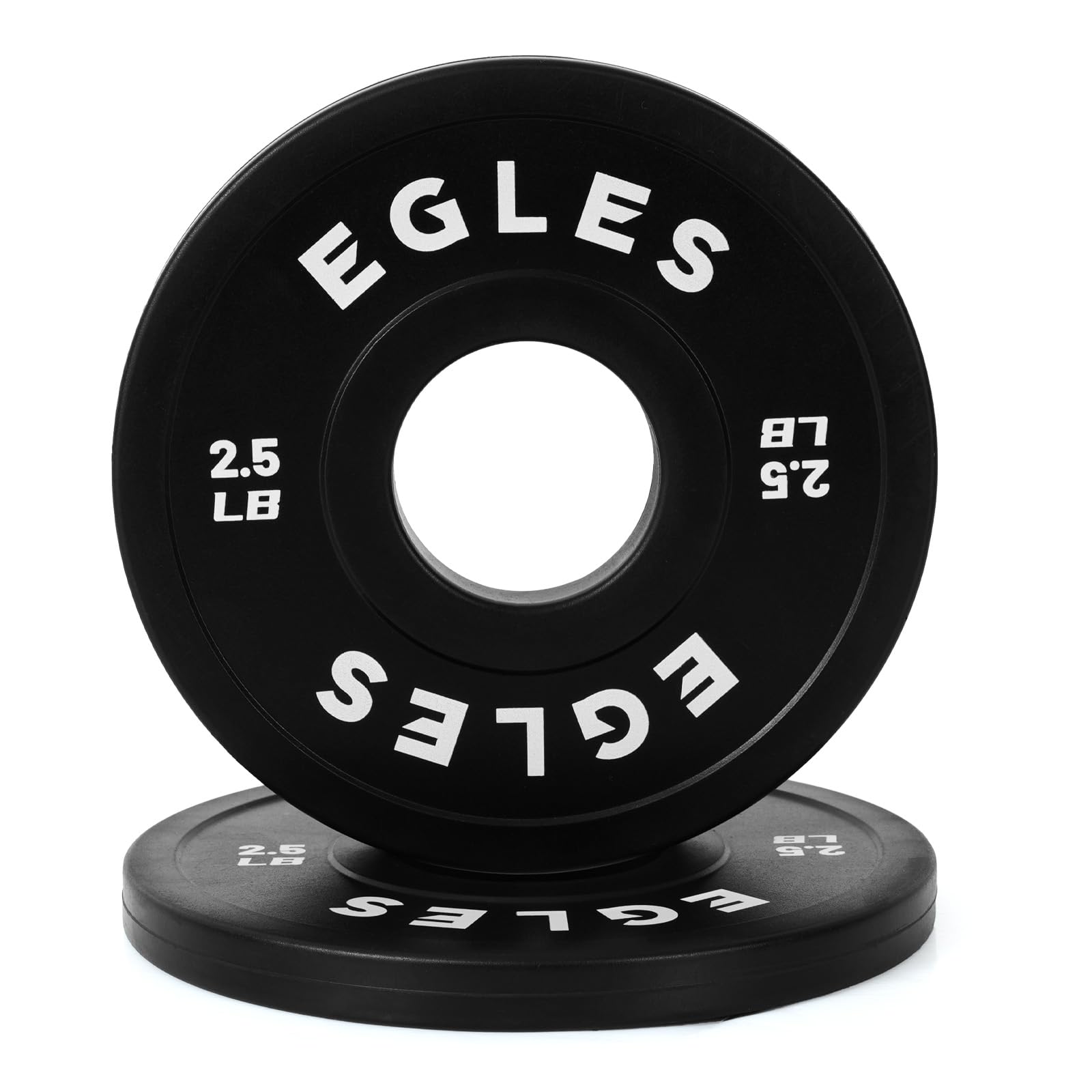 Photo 1 of EGLES Change Plates Pair 2.5LB Black Rubber Coated Weight Plates in Pairs Olympic Bumper Plates Fit 2-Inch Barbells Strength Training Gym & Fitness Change Weight Plates