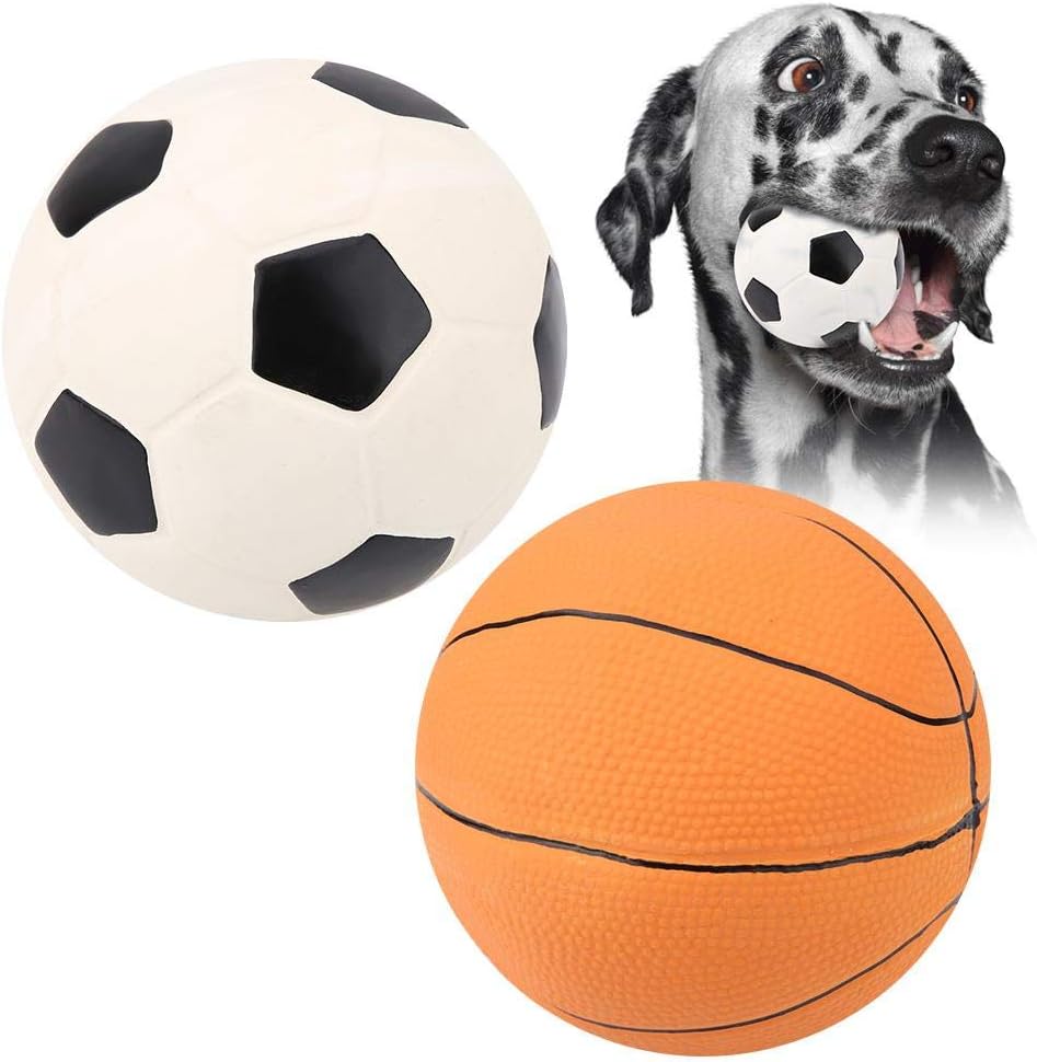 Squeak Perro de látex Juguete pequeño Perro Fútbol Baloncesto ...