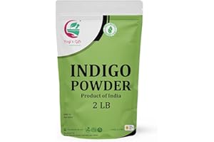YOGI’S GIFT – CELEBRATING HEALTH Indigo Powder for Hair 2 LB | Ideal for Black and Dark Hair | Indigofera Tinctoria | Black Henna | Natural Hair color | By Yogi's Gift®