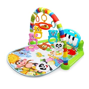 sibina Impeccable Baby Play Crawling Mat Kids Rug Fitness Educational Puzzle Carpet with Piano Keyboard and Cute Animal Playmat Baby Gym Crawling Activity Mat Educatio(None Green Mail-Order Box)