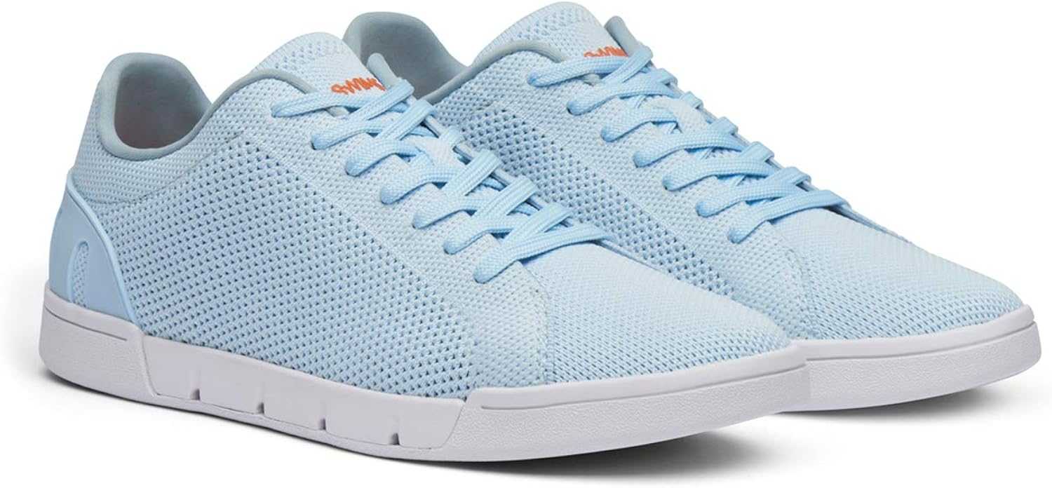 SWIMS Breeze Tennis Knit Womens Trainer Baby Blue Amazon.co.uk