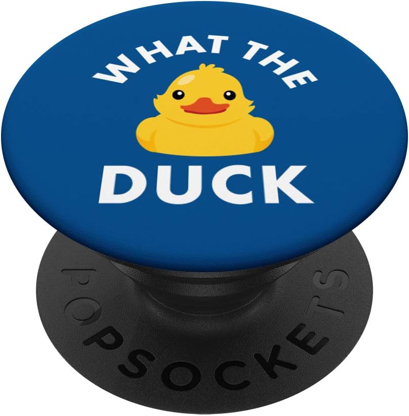 Rubber Ducky Female Girl Duck Funny Humor PopSockets Grip and Stand for