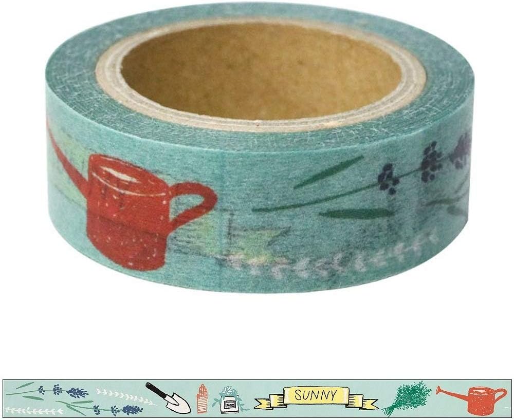 Green Flash Japanese Washi Masking Paper Tape/Gardening