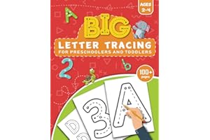BIG Letter Tracing for Preschoolers and Toddlers ages 2-4: Homeschool Preschool Learning Activities for 3 year olds