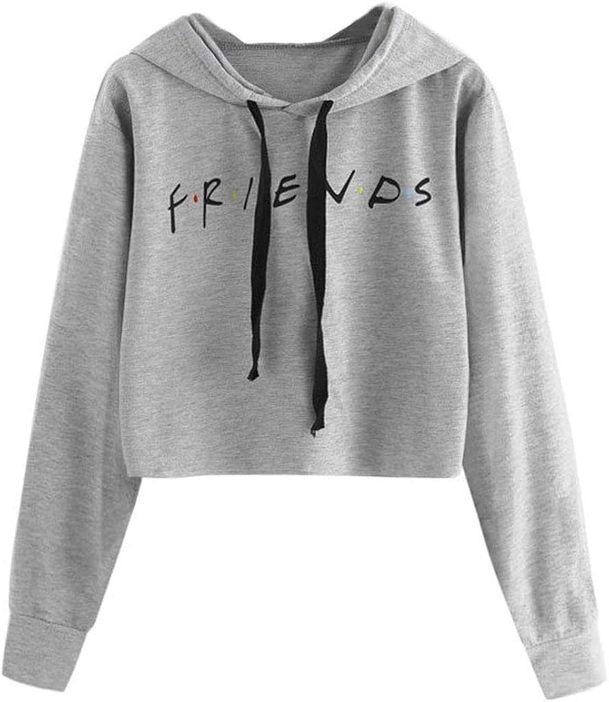 cropped friends hoodie