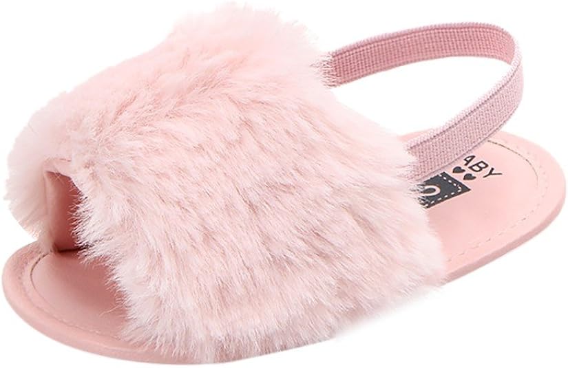 infant fluffy sliders