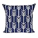 FanHomcy Navy Blue Geometric Throw Pillows Cases for Couch Decorative Cushion Covers Set of 4,18 x 18 Inch