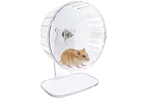 MIDOGAT Hamster Wheel, Hedgehog Wheel Silent Hamster Wheel with Adjustable Stand, for Hamsters, Gerbils, Hedgehogs and Small 