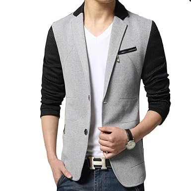 Amazon ノーブランド品 テーラードジャケット メンズ ジャケット