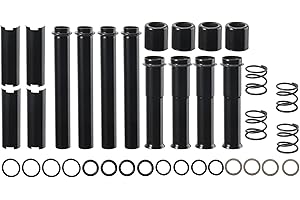 SHYYGL TIGERSGATE Black Pushrod Covers Kit Designed for 1999-2017 Harley Twin Cam Softail, Dyna, Touring Models(Excludes 2017 Touring)