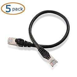 Cable Matters 10Gbps 5-Pack Snagless Short Shielded