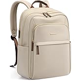 GOLF QUALITY Travel Backpack for Women Personal Carry On Bag Business Weekender Hiking Multilayer Laptop Bag,16 Inch,Apricot