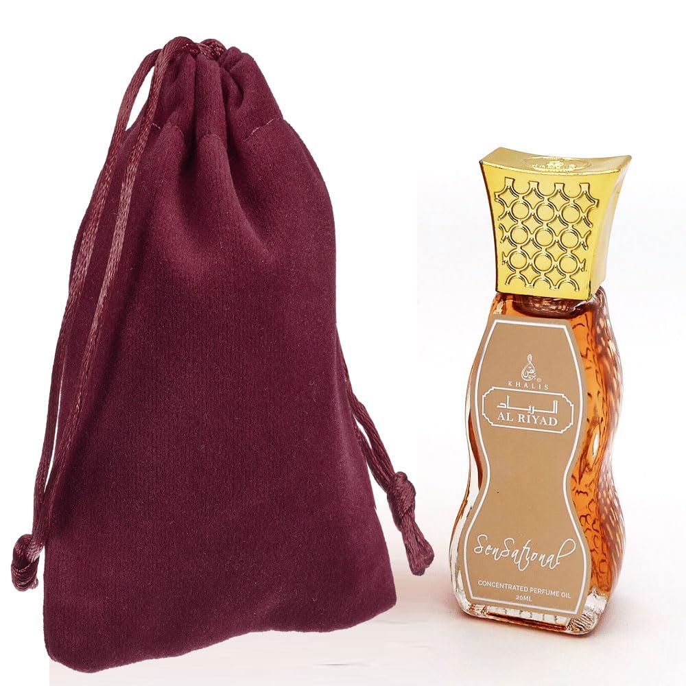 Maison d'Orient SENSATIONAL 20 mL Perfumes For Women Roll On, Alcohol-Free, Arab Women Perfume Fragrances. AL RIYAD Perfume Roll On Set, Airplane Travel Essentials