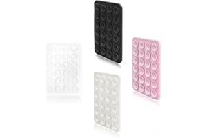 Yuibthr 4 Pack Silicone Suction Phone Case Mount for Hands-Free Selfies & Videos, Suction Cup Phone Holder, Universal Case Ba