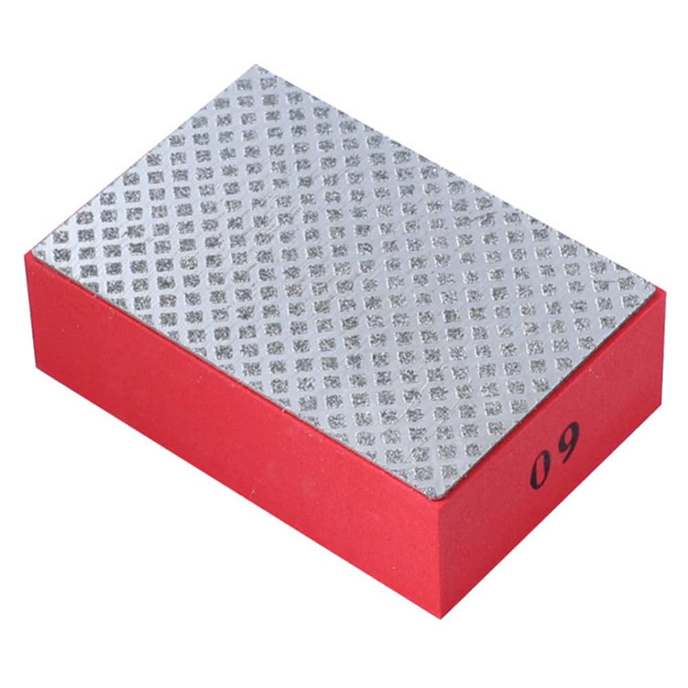 MiJunHD Diamond Hand Polishing Pads Block Diamond for Tile Glass Abrasive Grinding Pad Stone Marble Ceramic Abrasive Sanding Disc 60#