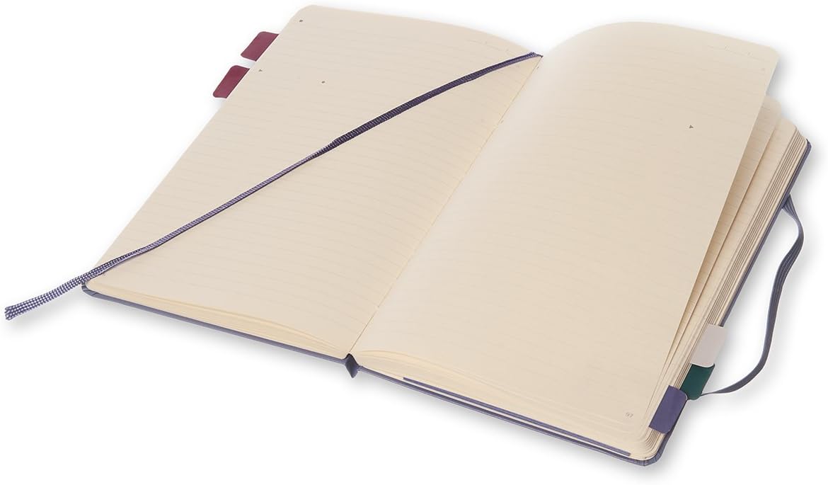 Papeterie Moleskine Avec Elastique Et Signet Couverture Rigide Bloc Notes Papier Pour Memos Et Notes De Travail Grand 13 X 21 Cm 240 Pages Couleur Prune Cahier De Bureau Collection Pro Fournitures De