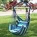 Indoor Outdoor Garden Hammock Hanging Rope Chair Swing Chair Seat with 2 Pillows Travel Camping Hammock Swing Bedthumb 3