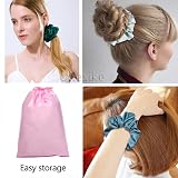 DIWUJI 40pcs Silk Satin Hair Scrunchies Strong Elastic Bobble Bands Women Girls view 6