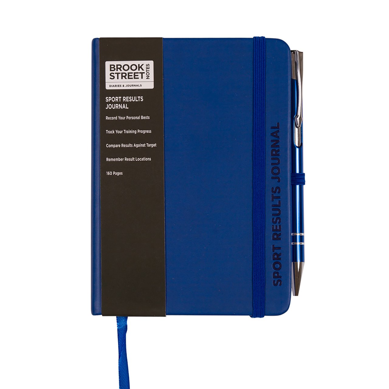 Sport Results Notebook - Hardback A6 Sports Gift (Deep Blue)