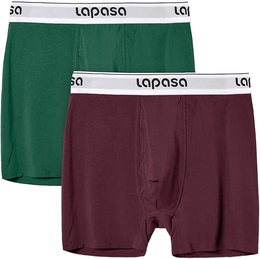 Amazon ラパサ Lapasa ボクサーパンツ メンズ下着 超長綿素材 肌着 ボクサーブリーフ インナー ストレッチ 無地 前開き M03 ボクサー 通販