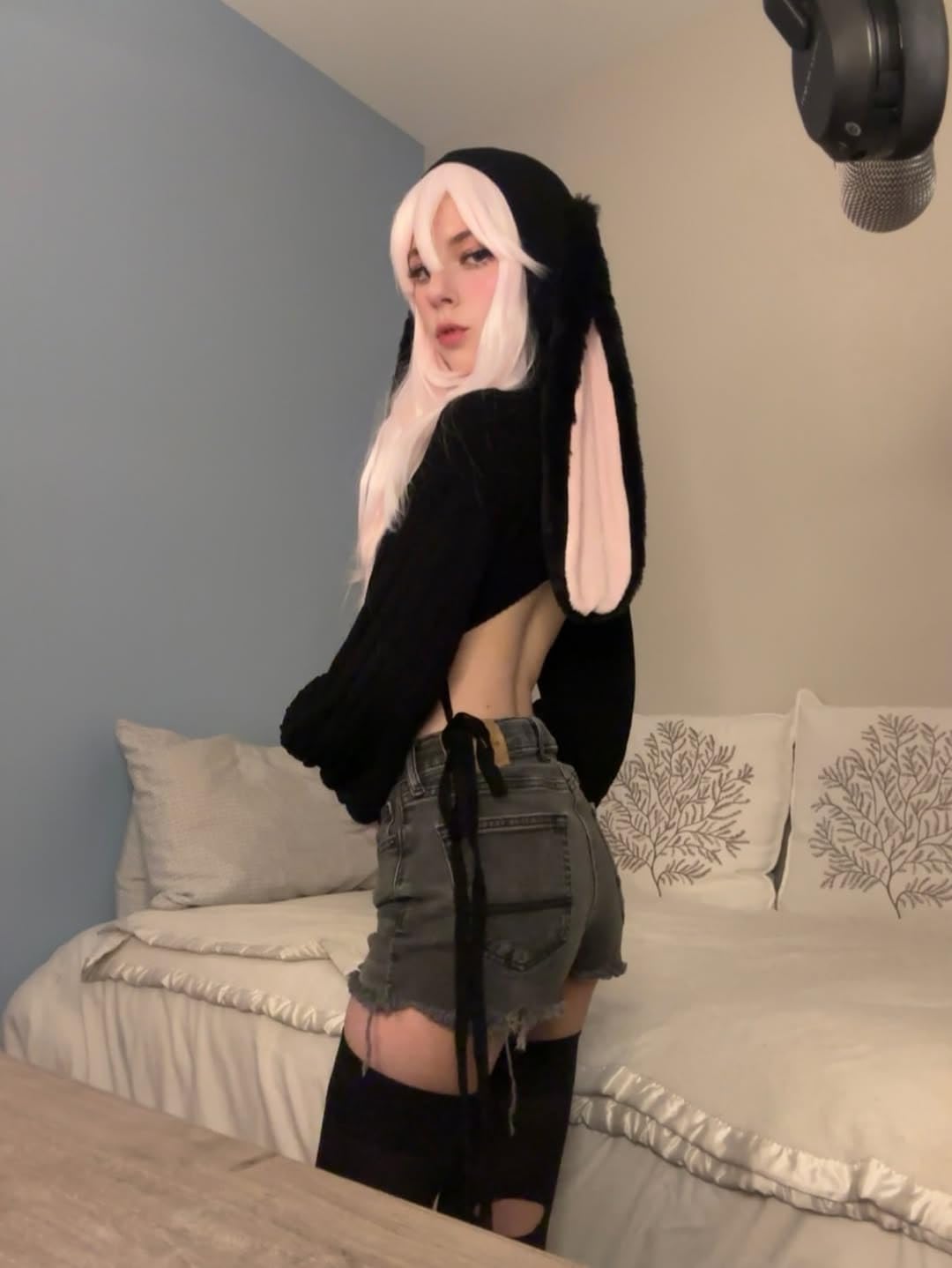 KORURACLUB Cosplay Sexy Bunny Outfit (3-Piece Set) Cosplay lingerie for women Animal Costumes Bunny Bodysuit