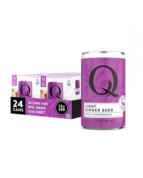 Q LIGHT GINGER BEER WITH REAL GINGER &...