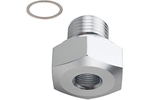 MYDUGIA M16 1.5 Adapter to 1/8 NPT Oil Pressure Sensor Adapter Oil Pressure Sensor Adapter Fitting for LS Engine Swap LS1 LSX LS3 and for All GM LS Series Engines