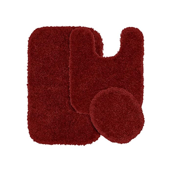 Buy Garland Rug 3Piece Serendipity Shaggy Washable Nylon Bathroom Rug