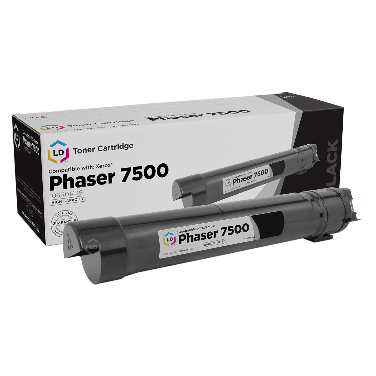 Amazon.com: LD Remanufactured Toner Cartridge Replacement for Xerox Phaser  7500 106R1439 High Yield (Black): Office Products