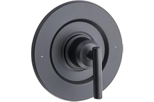 ZATEIRL T2901BL Shower Lever Handle Replacement Compateble with Moen T2901BL Gibson Posi-Temp Valve Trim Kit, Chrome Shower Trim Kit Shower Lever Handle (#2510 Valve Required) (Black)