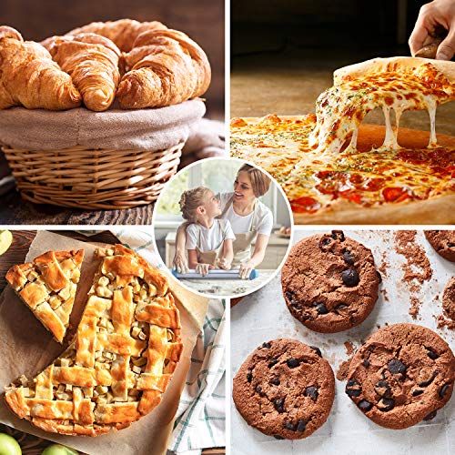 Fondant Rolling Pin and Baking Mat - Stainless Steel Dough Roller with Removable Rings for Perfect Thickness, Great for Making Pizza, Pasta, Cookies Dough, Fondant Cake and More, Easy To Use & Clean - Thumbnail 6