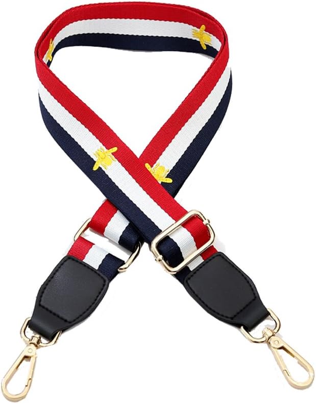 Umily 80cm-130cm Length Shoulder Strap Adjustable Shoulder Bag Strap DIY Flower Rivet Handle Crossbody Bag Strap Replacement