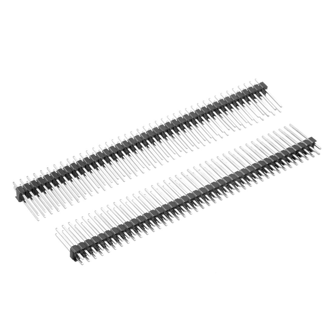 Sourcingmap 5Pcs 2.54mm Pitch 40-Pin 17mm Length Double Row Straight Connector Pin Header Strip for Prototype Shield