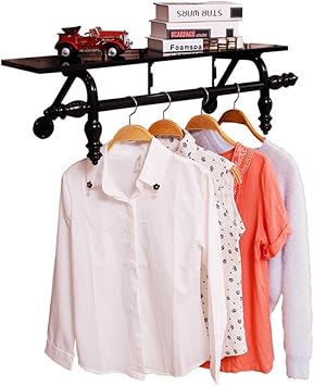 Amazon.com: Perchero estante/estante vender ropa estantes, ropa de niños tienda estantes de pared, Tienda de ropa visualización Rack Estante de pared decoración de hogar: Furniture \u0026 Decor