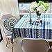 Bringsine Cotton Linen Lace Bohemian Boho Style Rectangle Tablecloth Dinner Picnic Table Cloth Home Decoration （Rectangle/Oblong, 55 x 71 Inch）