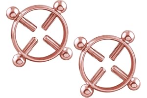 Acekiily Stainless Steel Nipple Chain Clip Non-Piercing Adjustable Body Clips Jewelry Gift For Women