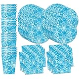 Snowflake Winter Wonderland Birthday Party Supplies Set Plates Napkins Cups Tableware Kit for 16