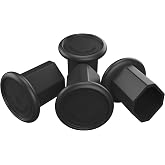 Great Call Athletics | 4 Pack Pro Lacrosse Butt End Caps Universal Fit All Shafts Mens Attack Defense Goalie Rubber Grip NFHS